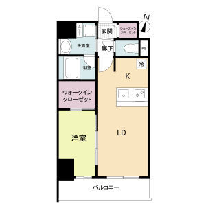Ｄ．Ｃｌａｒｅｓｔ本庄東ＦＪＲＥ-1LDK(111511195)の間取り図