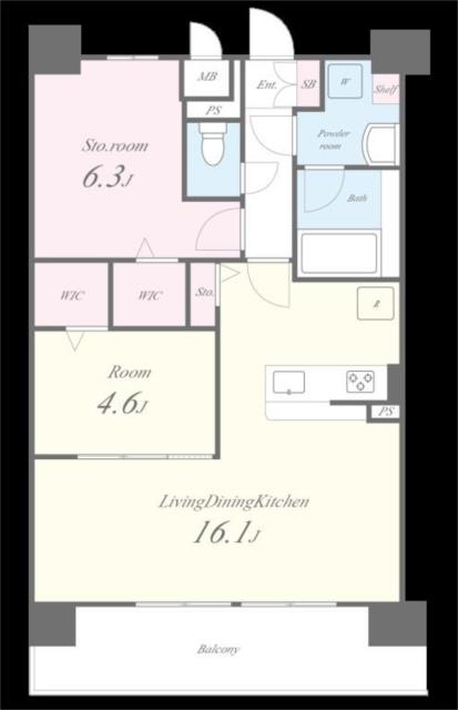 アウトフィールド海老江-2LDK(112077689)の間取り図