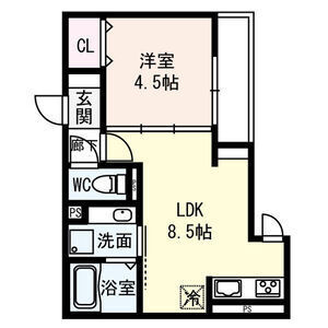 エストドミール野田-1LDK(111589822)の間取り図