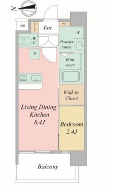 セレニテ梅田北アリエ壱番館-1LDK(112017029)の間取り図
