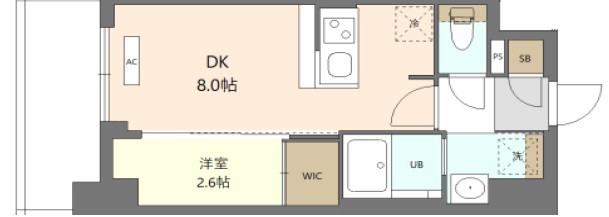 エスリードレジデンス　ザ・グラン　梅田イースト-1LDK(112019829)の間取り図