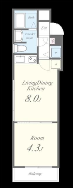 ルミエール東天満-1LDK(112299572)の間取り図