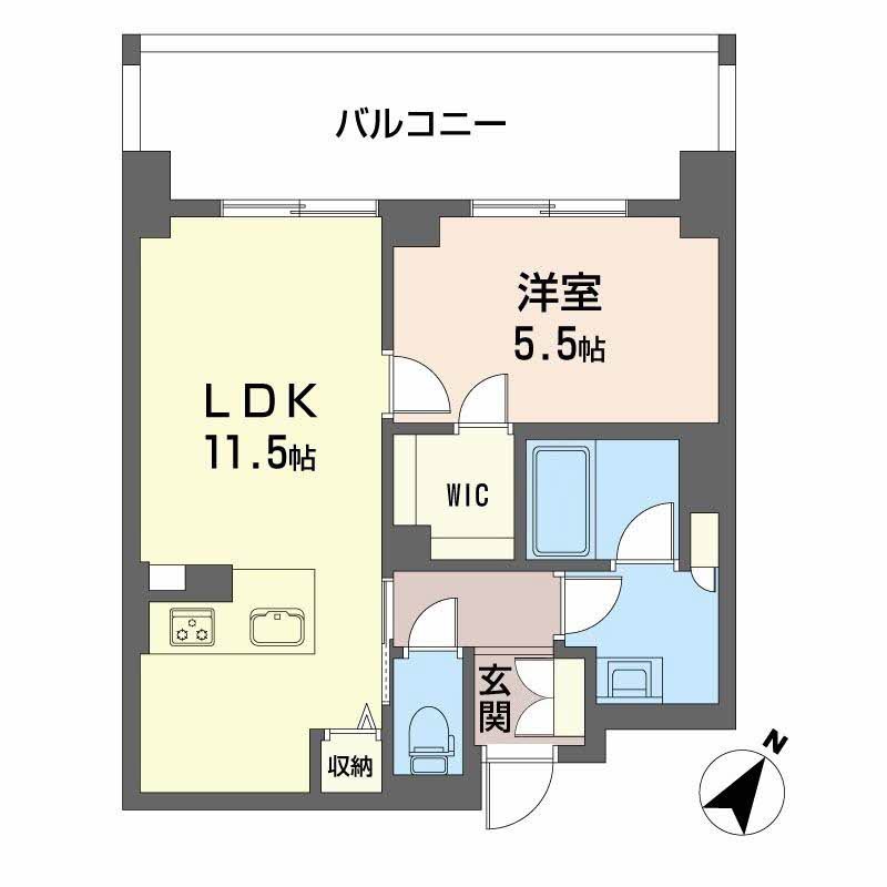 リビエナ　グラン　新梅田-1LDK(112092395)の間取り図