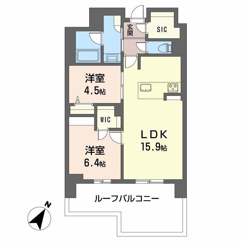 リビエナ　グラン　新梅田-2LDK(112092251)の間取り図