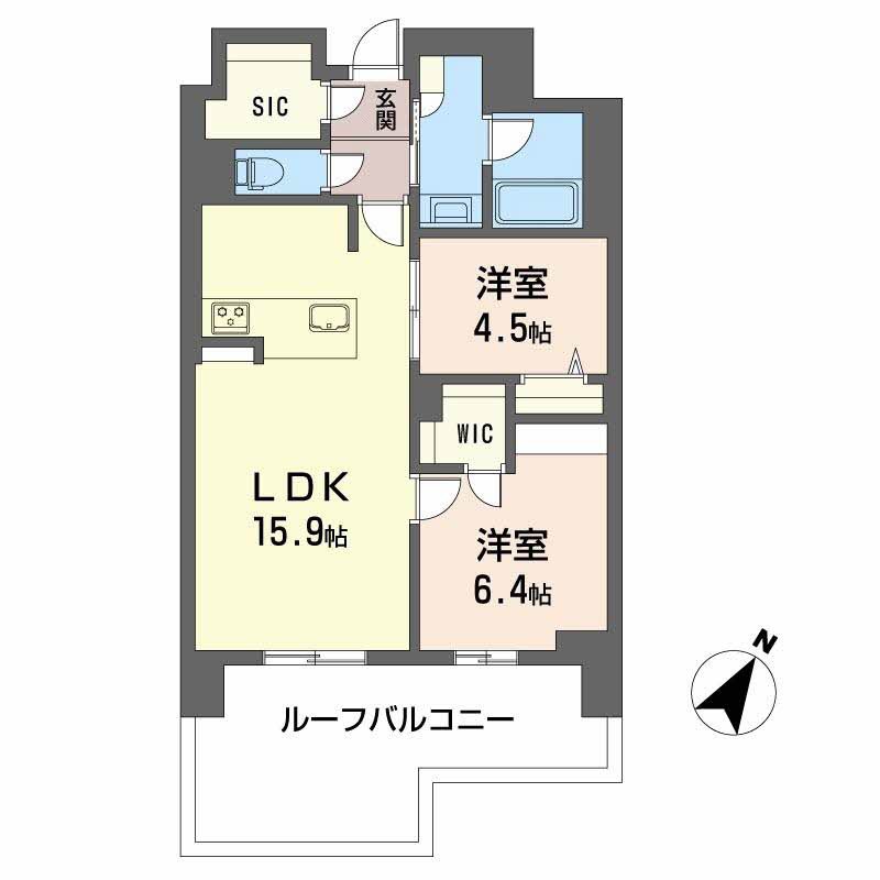 リビエナ　グラン　新梅田-2LDK(112092374)の間取り図