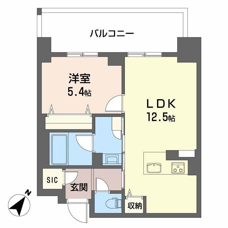 リビエナ　グラン　新梅田-1LDK(112092428)の間取り図