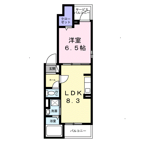 シトラス・Ｔ-1LDK(112140752)の間取り図