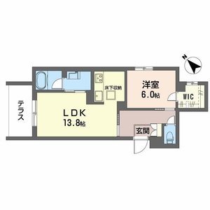 カヴァリエーレ-1LDK(112278359)の間取り図