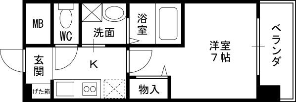 ＳＷＩＳＳ梅田東-1K(85064806)の間取り図