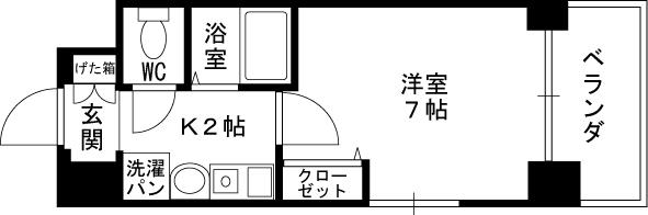 エスリード新梅田-1K(97981594)の間取り図