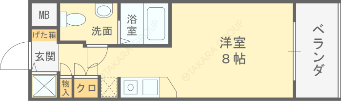 エスリード御堂筋梅田-1R(97637912)の間取り図