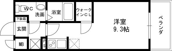 エスリード梅田北-1R(105264505)の間取り図