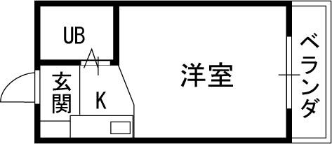 フレンドリー本庄-1R(97403060)の間取り図