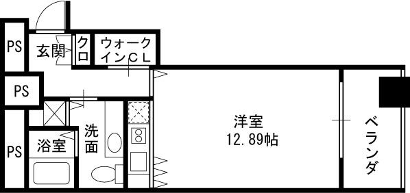 ザ・タワー大阪レジデンス-1R(111604311)の間取り図
