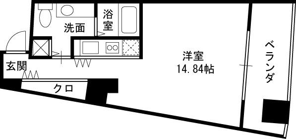 ザ・タワー大阪レジデンス-1R(87435460)の間取り図