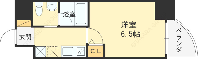 セレニテ梅田北-1K(87775912)の間取り図